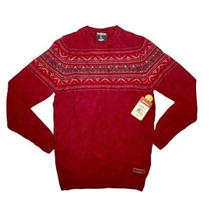 Sherpa Adventure Gear Nathula‎ Merino Wool Alpaca Sweater Potala Red Mens Small